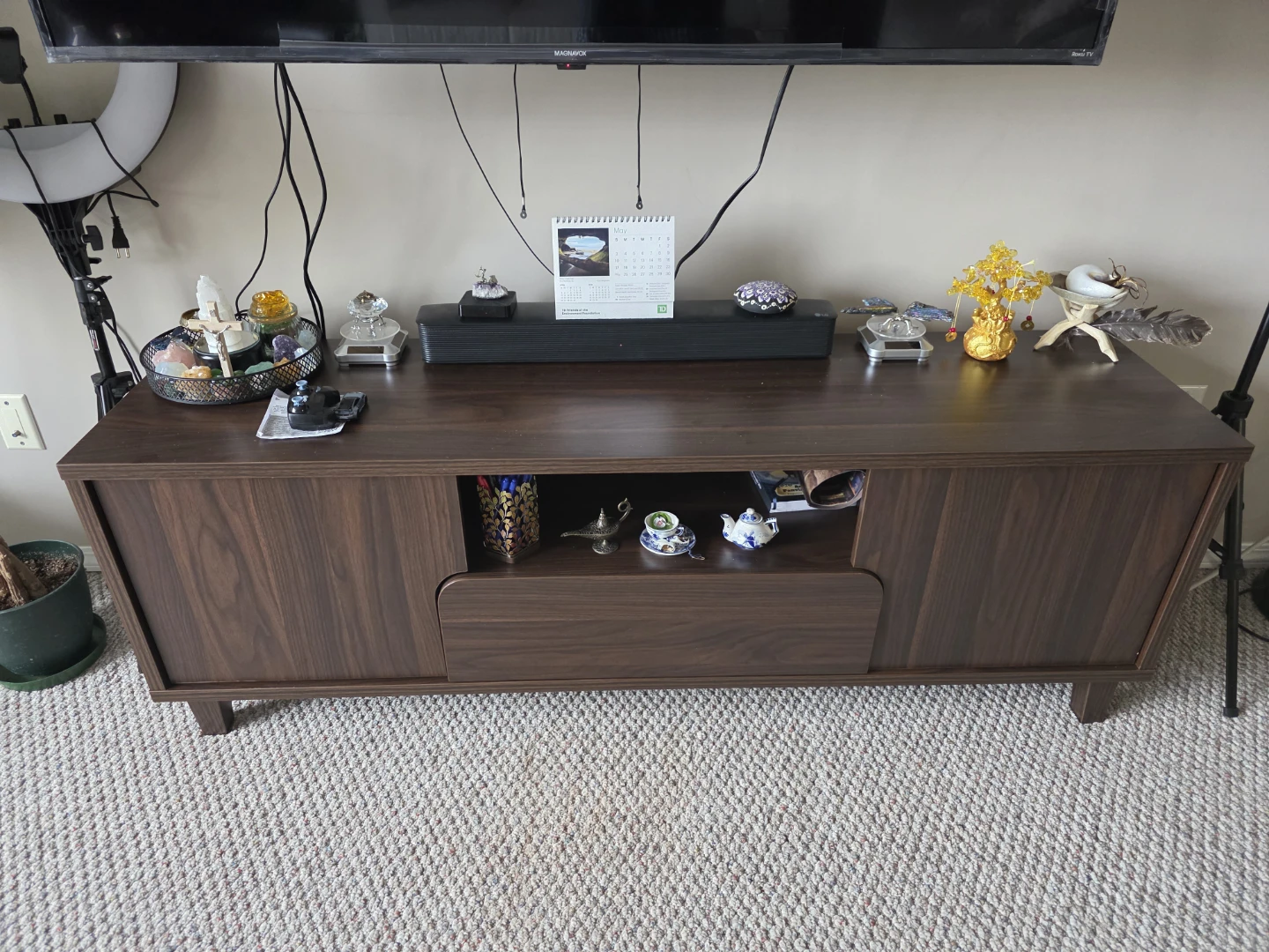 Dark Wood Entertainment Unit