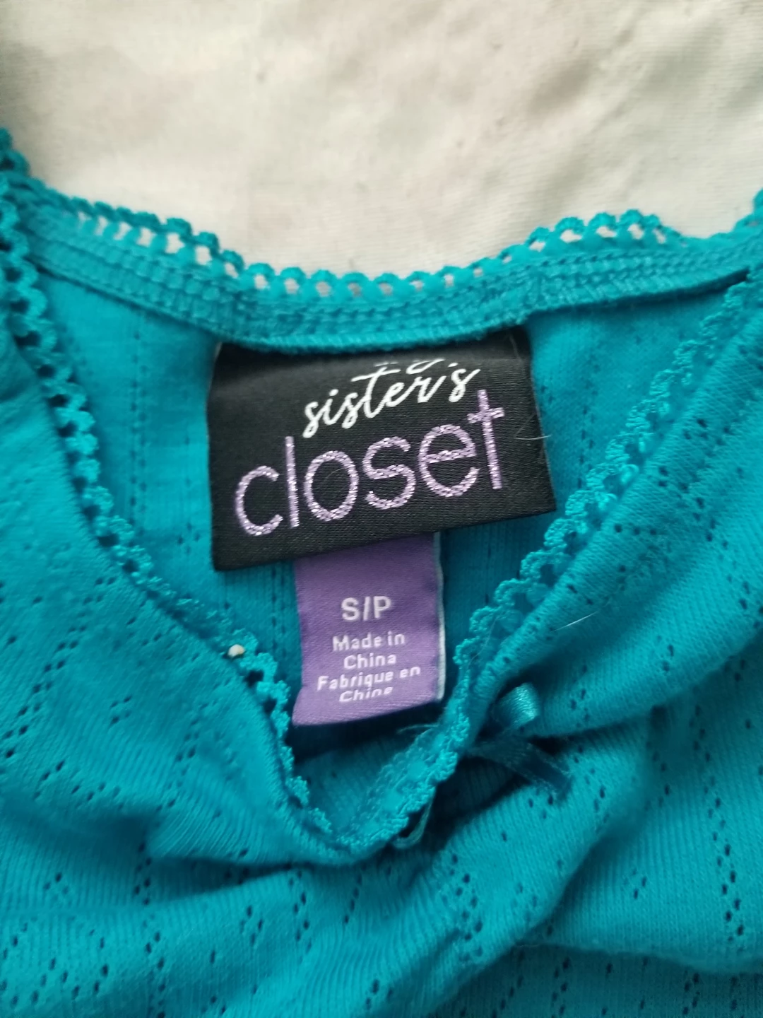 Girls Sister's Closet Teal Tank Top - photo 3