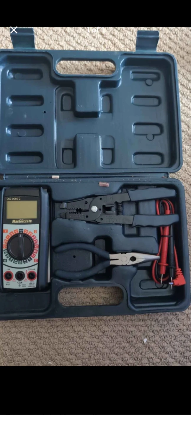 Mastercraft Digital Multimeter and Pliers Tool Kit