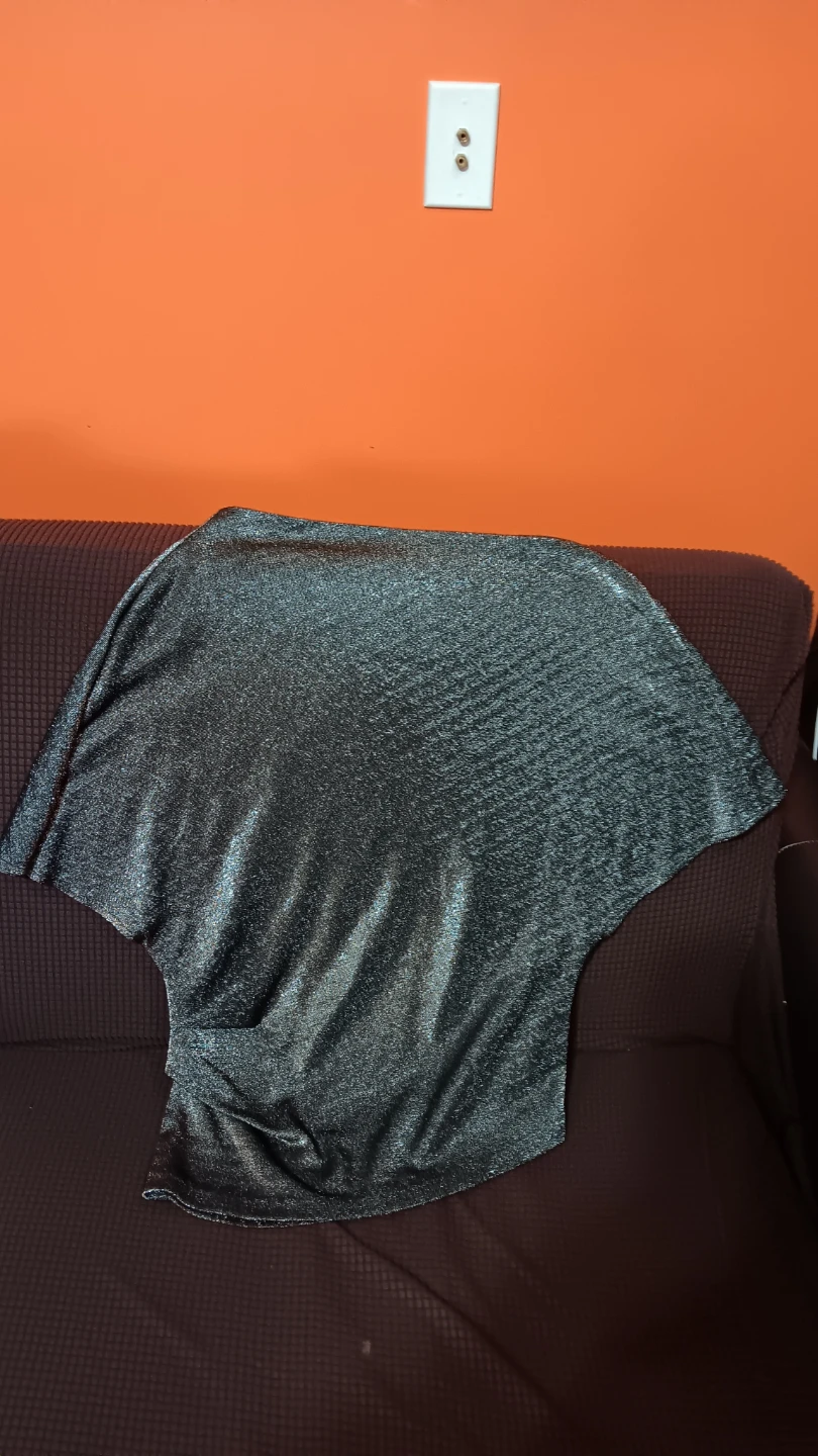 Judith & Charles Silver Sparkle Dolman Top Size 6 - photo 5