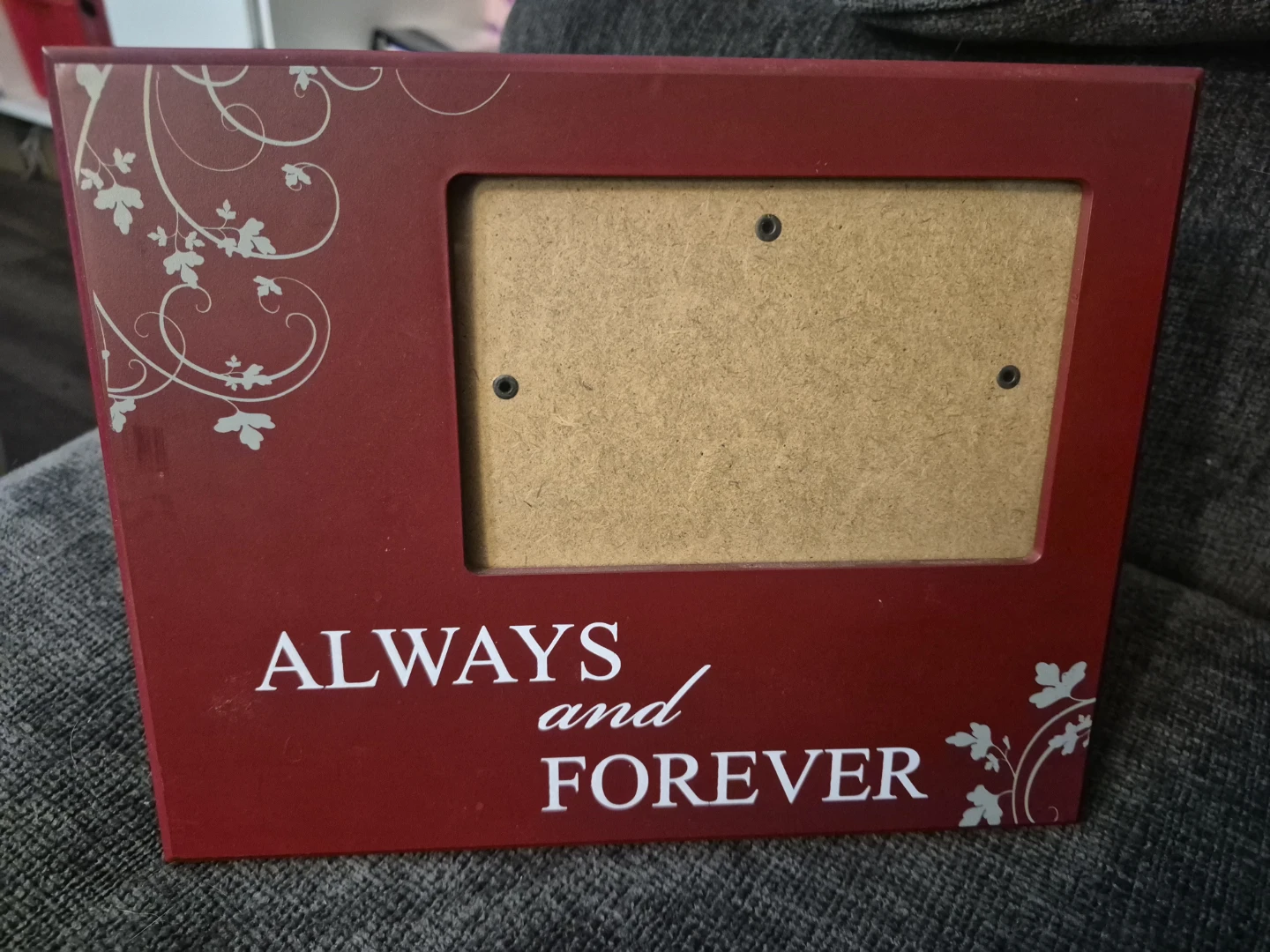 Dark Red "Always and Forever" Photo Frame