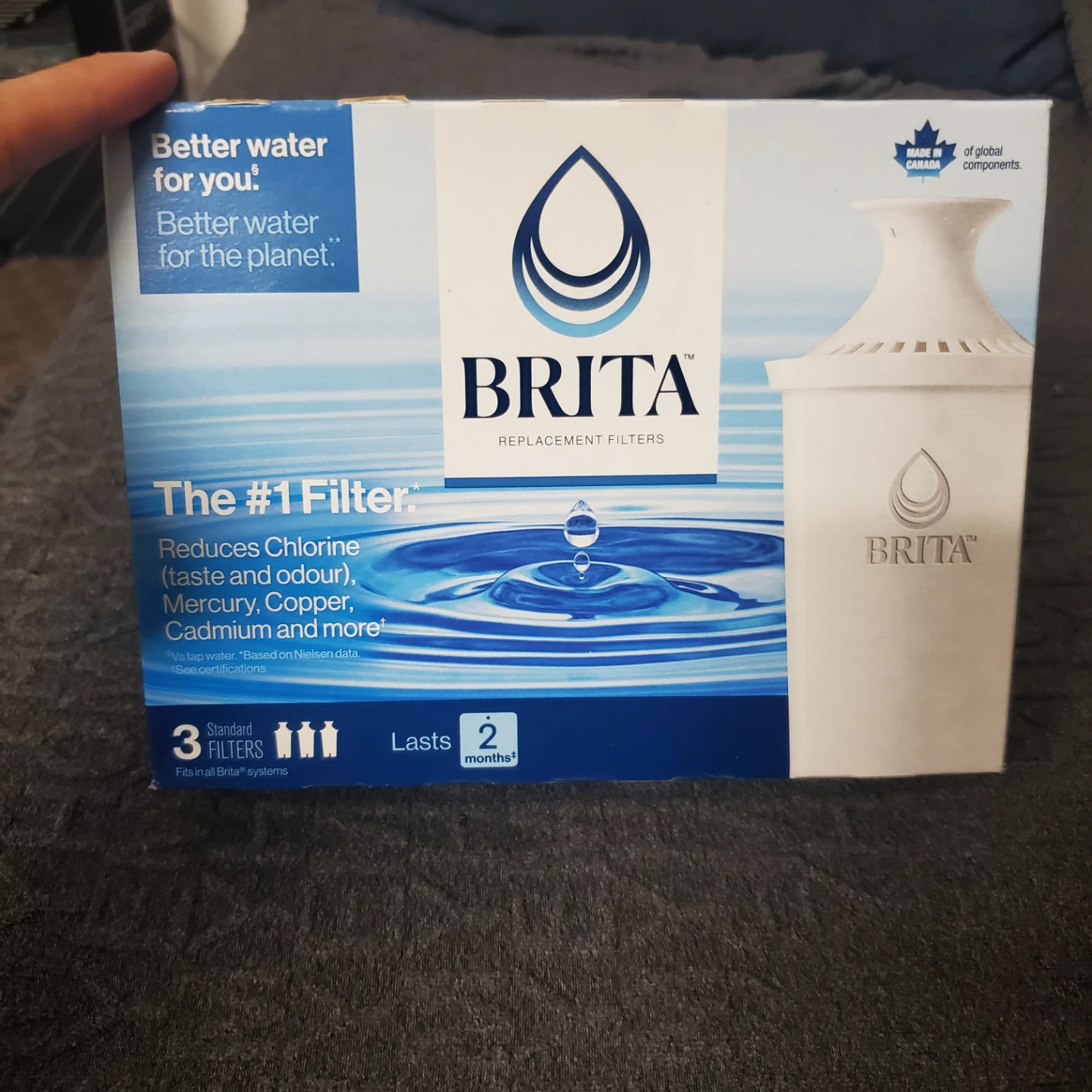 Brita Replacement Water Filters - 3 Standard Filters