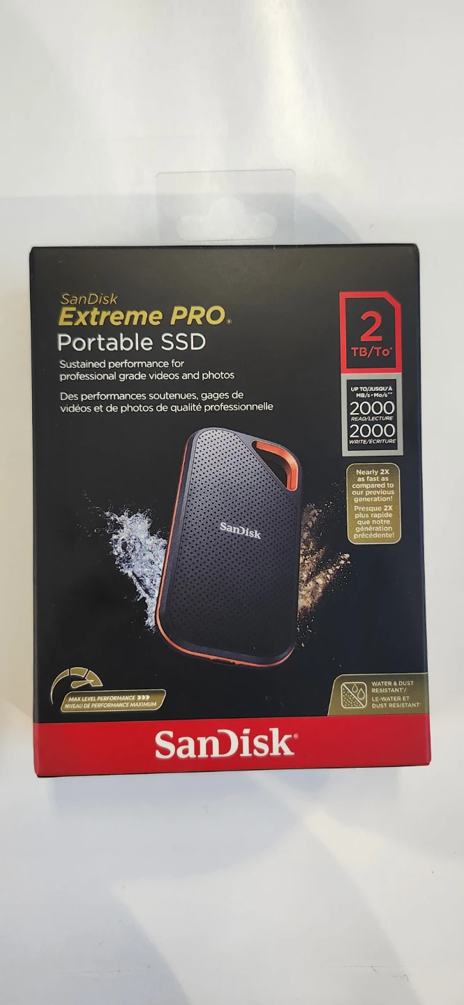 Brand New SanDisk Extreme PRO Portable SSD 2TB 2000mb/s