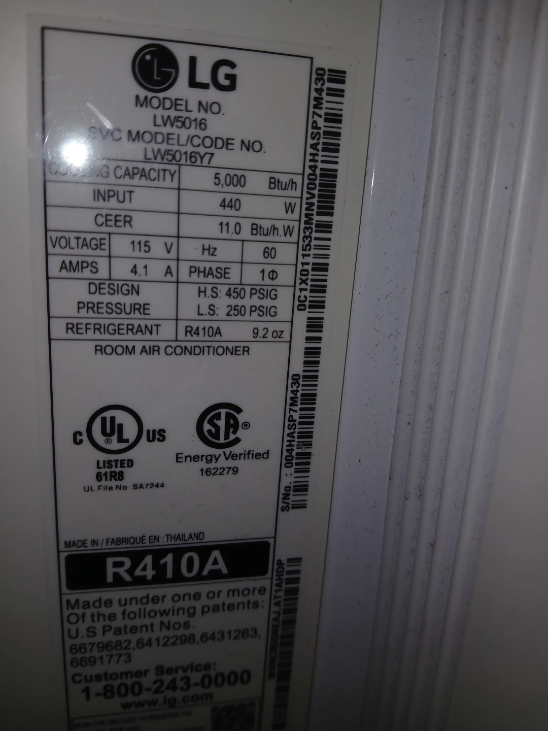 AC 5000 BTUS - photo 2