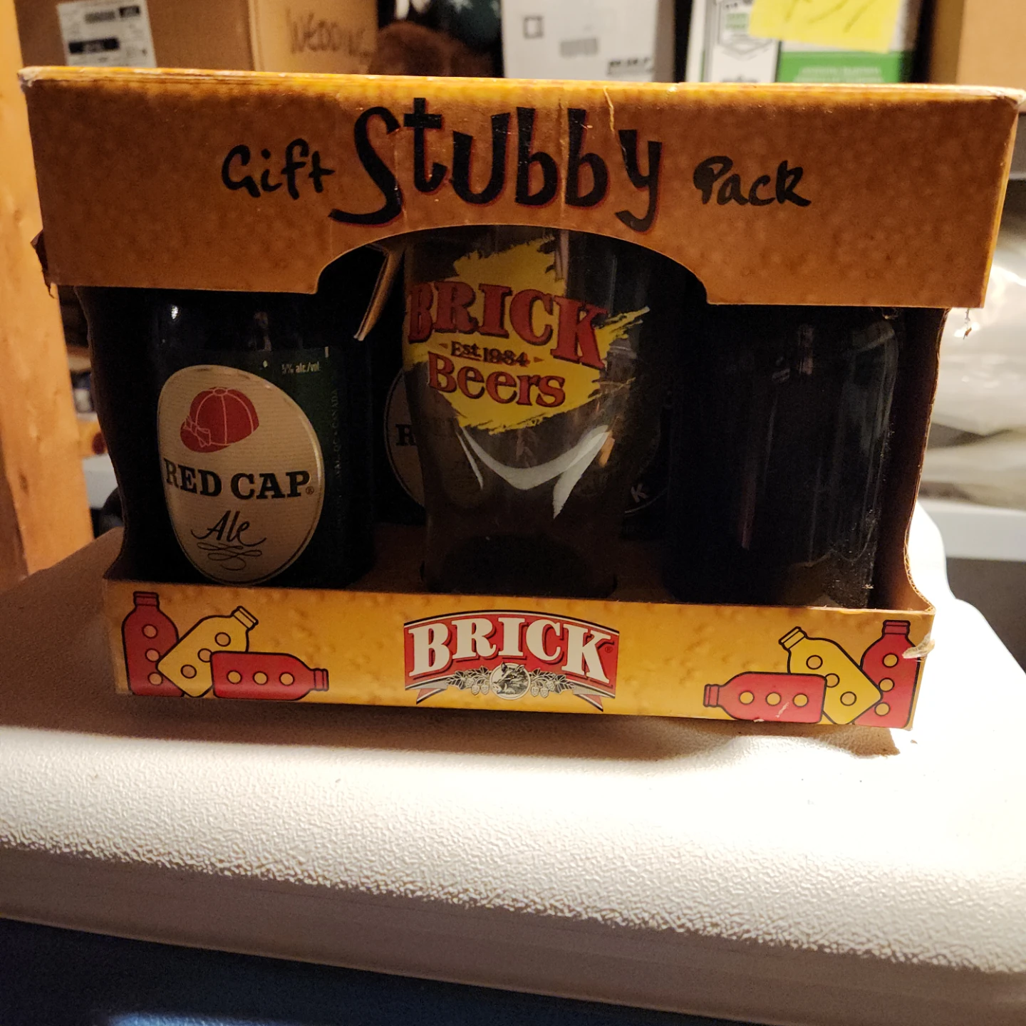 Brick Beer Gift Stubby Pack
