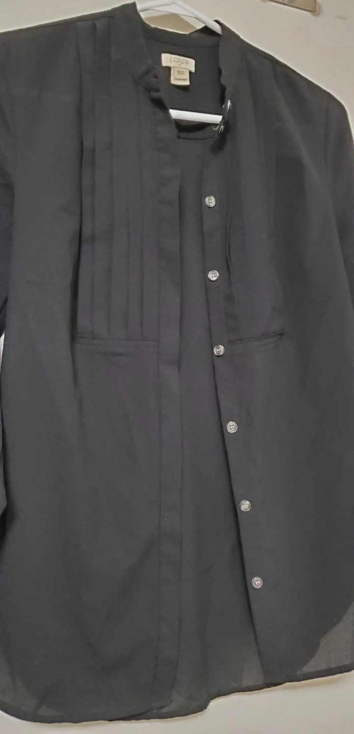 J. Crew Black Pleated Blouse - photo 3