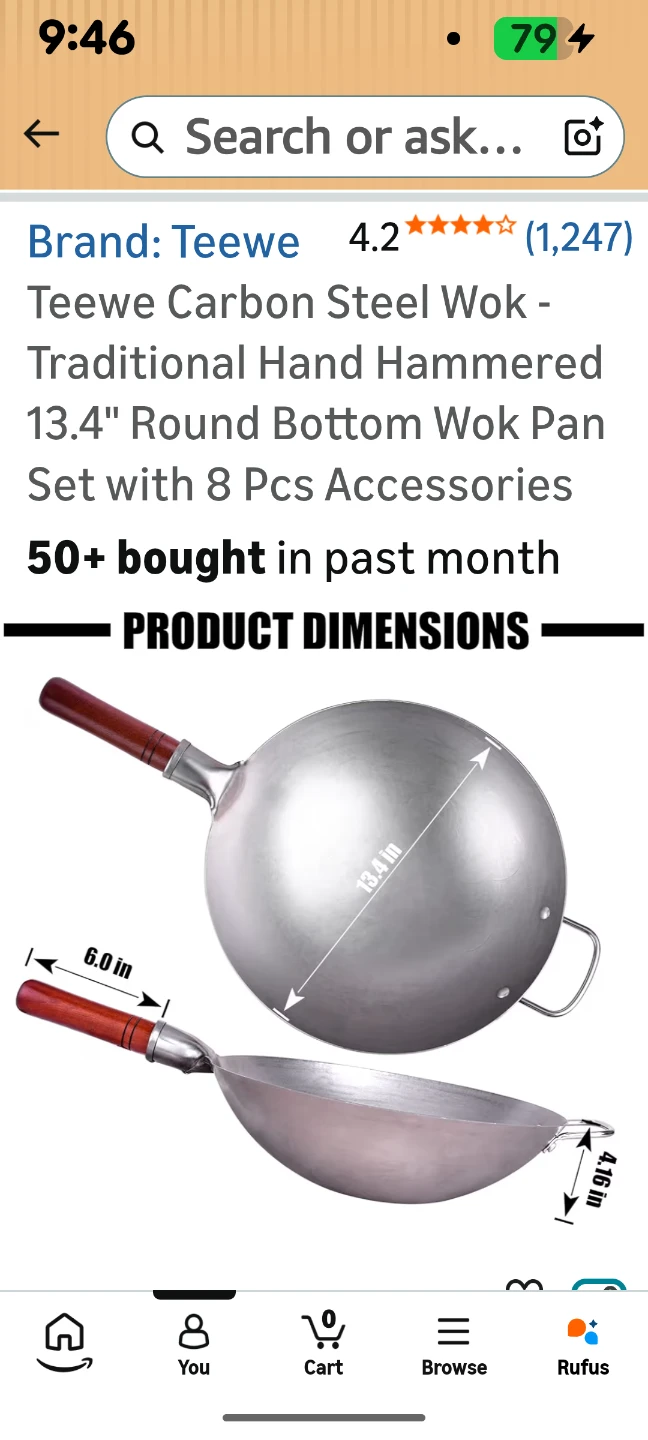 Carbon steel wok - photo 2