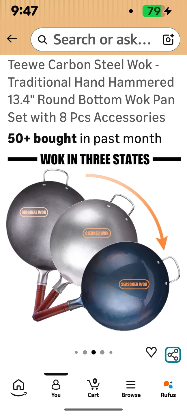 Carbon steel wok - photo 4