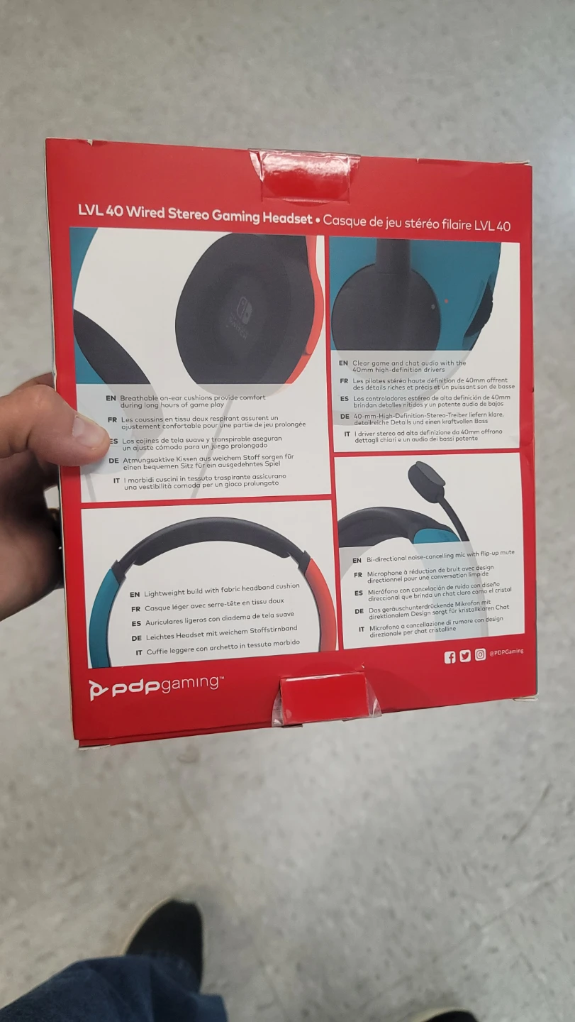 PDP AIRLITE Wired Headset: Neon Pop for Nintendo Switch ... - photo 3