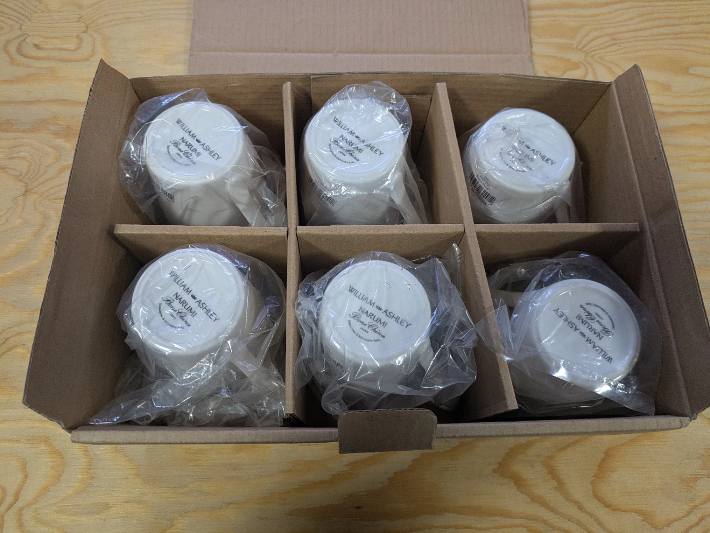 Narumi Made Bone China White Mugs from William Ashley (Set of 6) - photo 2