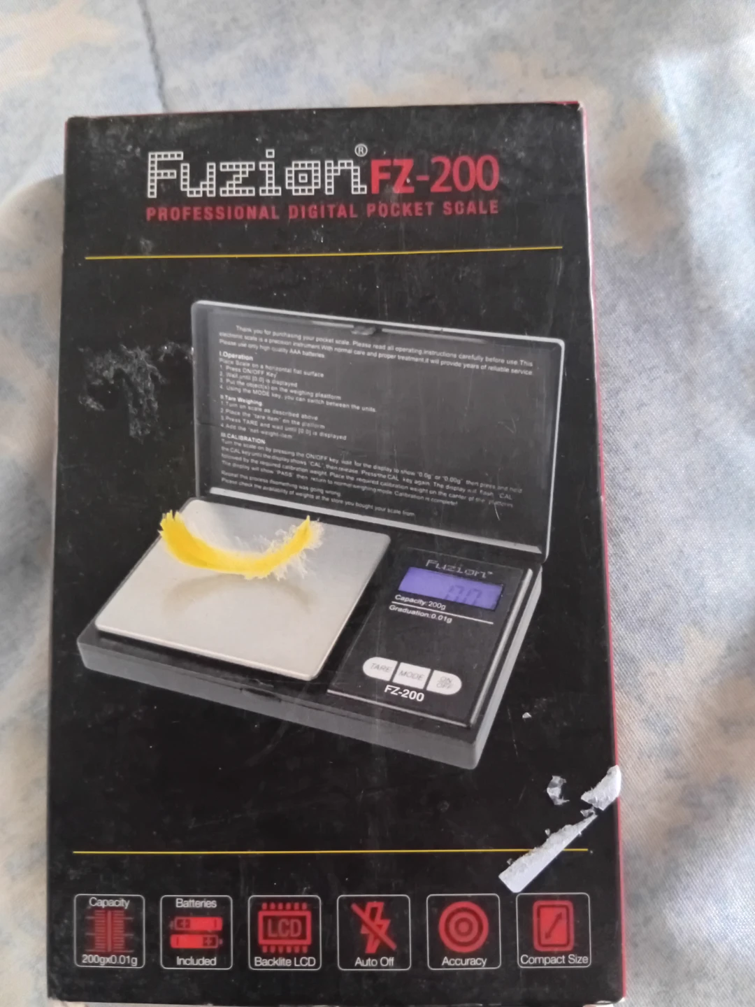 Fuzion FZ-200 Professional Digital Pocket Scale