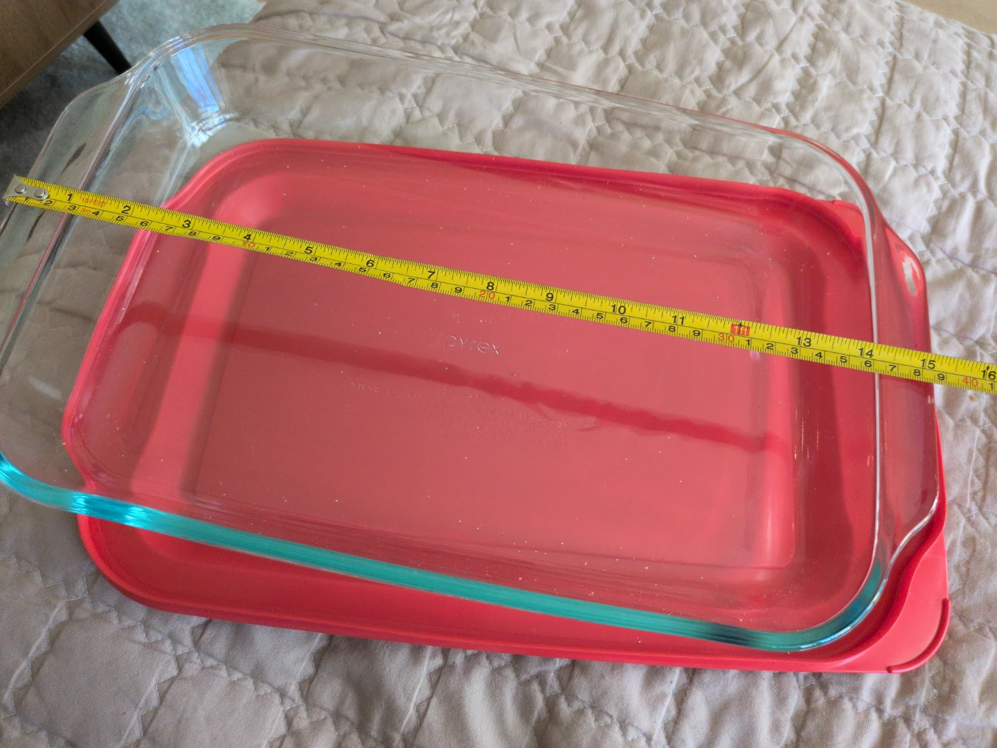 Pyrex Glass Baking Dish with Red Lid - photo 3