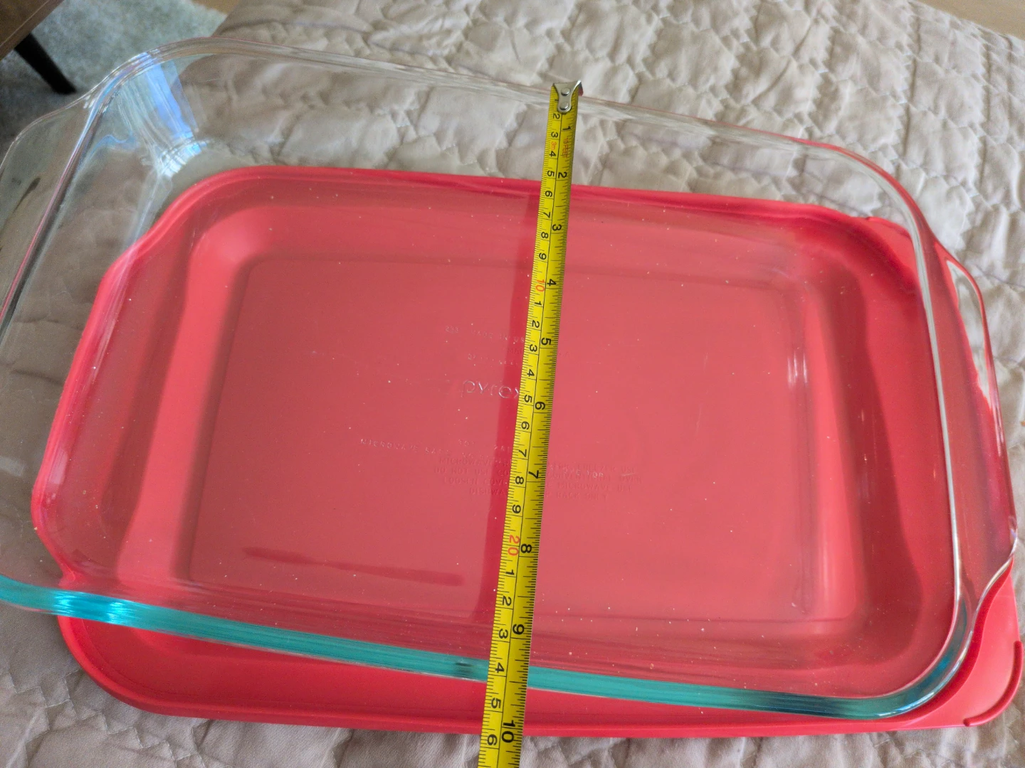 Pyrex Glass Baking Dish with Red Lid - photo 4
