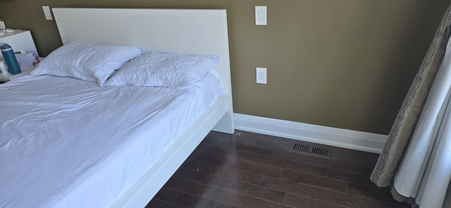 Ikea Malk White Platform Bed Frame