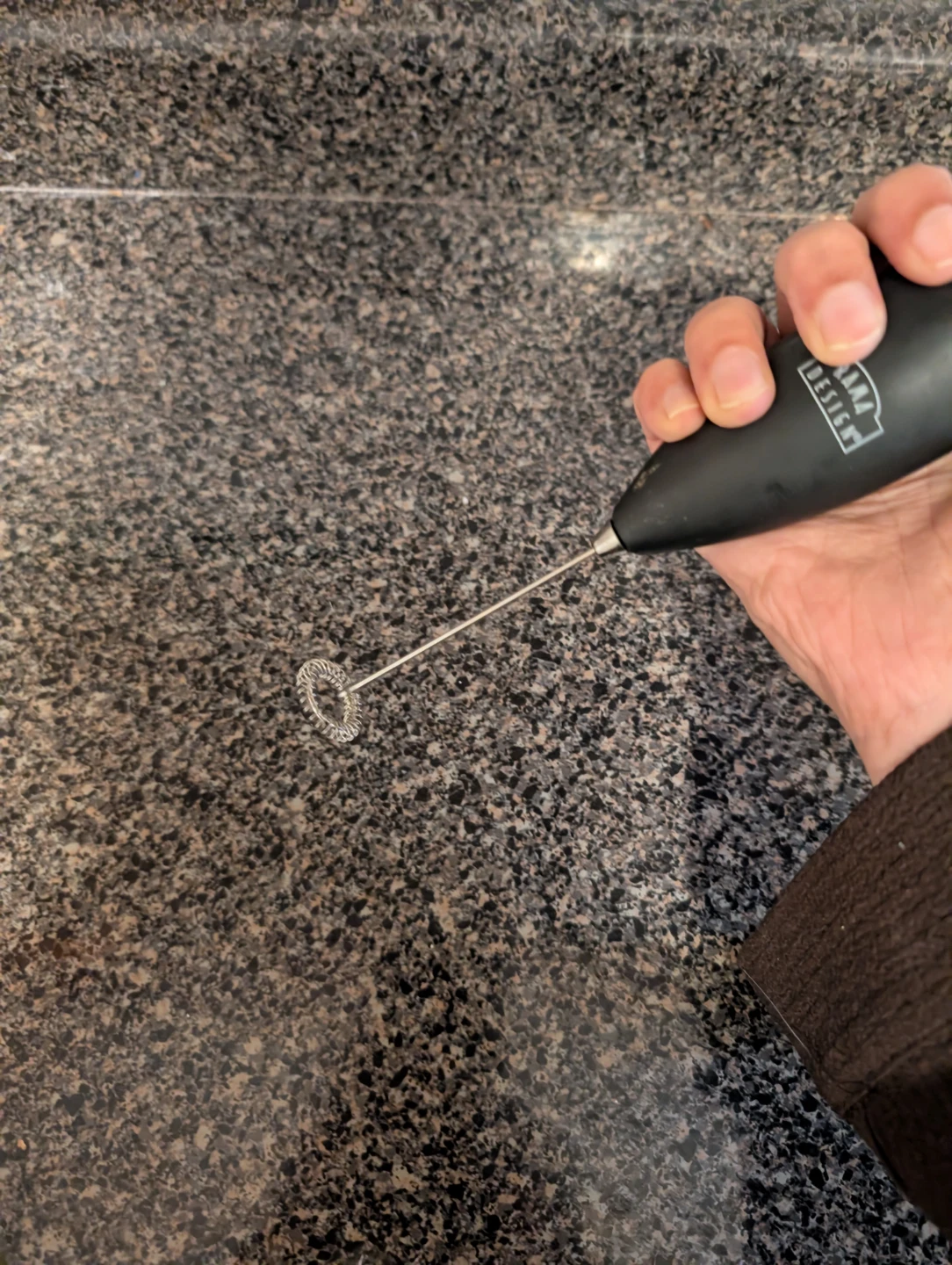 Black Handheld Milk Frother - photo 2