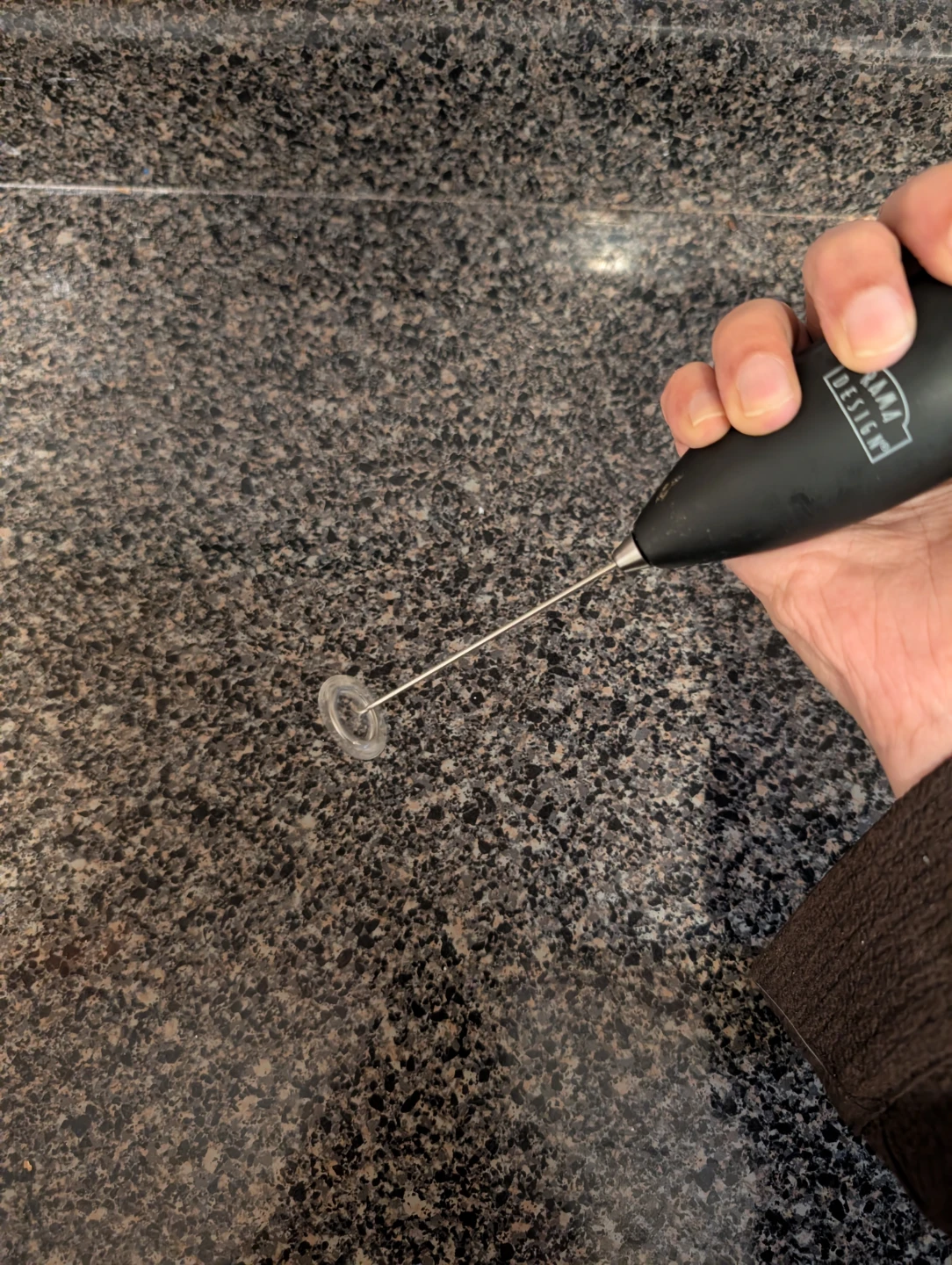 Black Handheld Milk Frother - photo 3