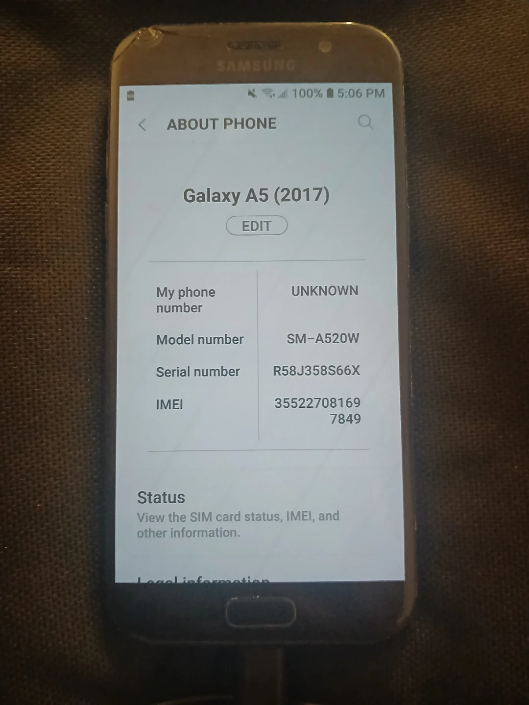 Samsung Galaxy A5 (2017) SM-A520W