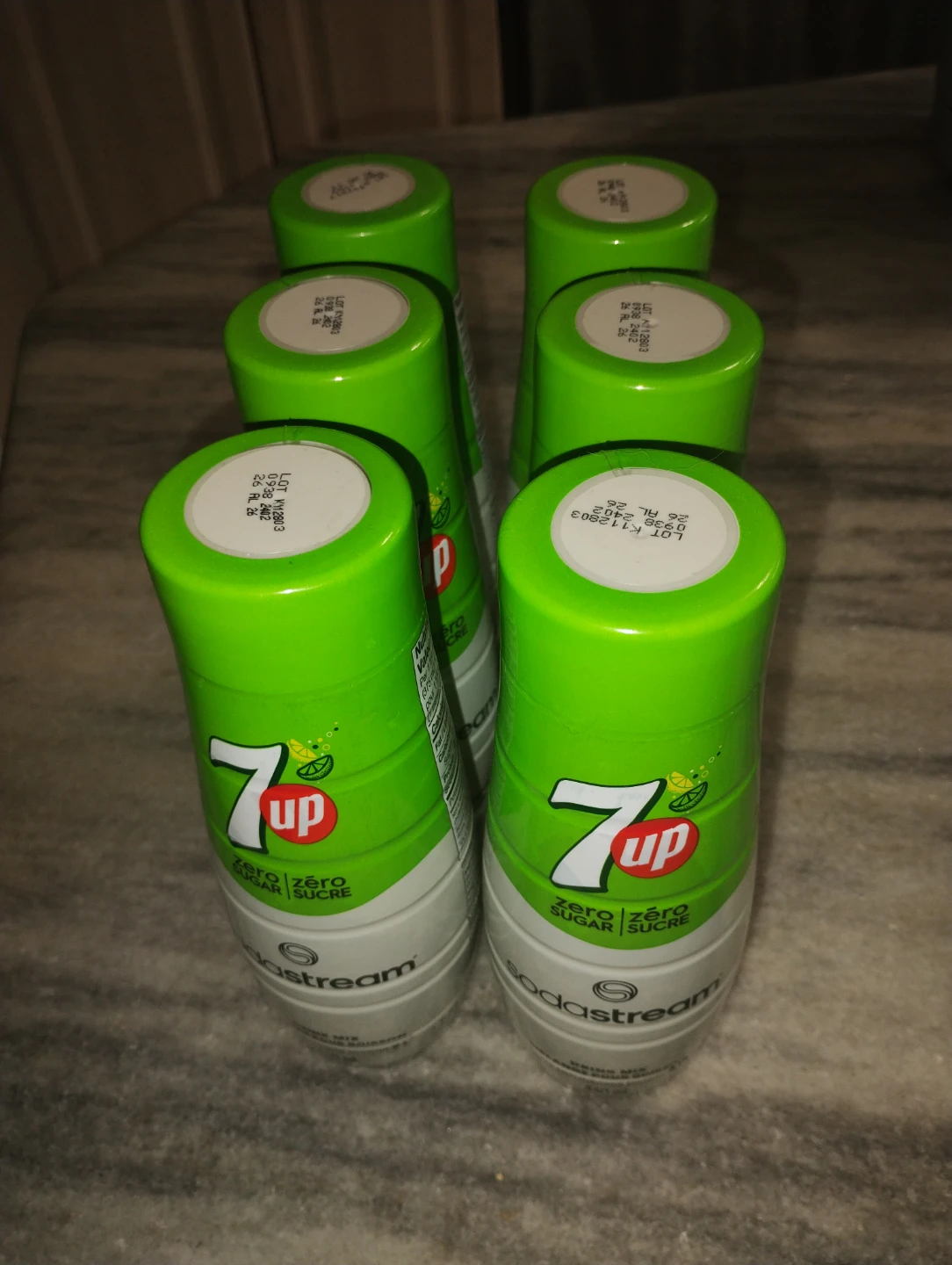 6 x SodaStream 7UP Zero Sugar Syrup