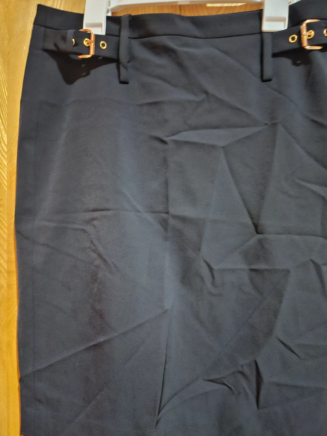 Michael Kors Black Pencil Skirt with Buckle Detail - photo 4