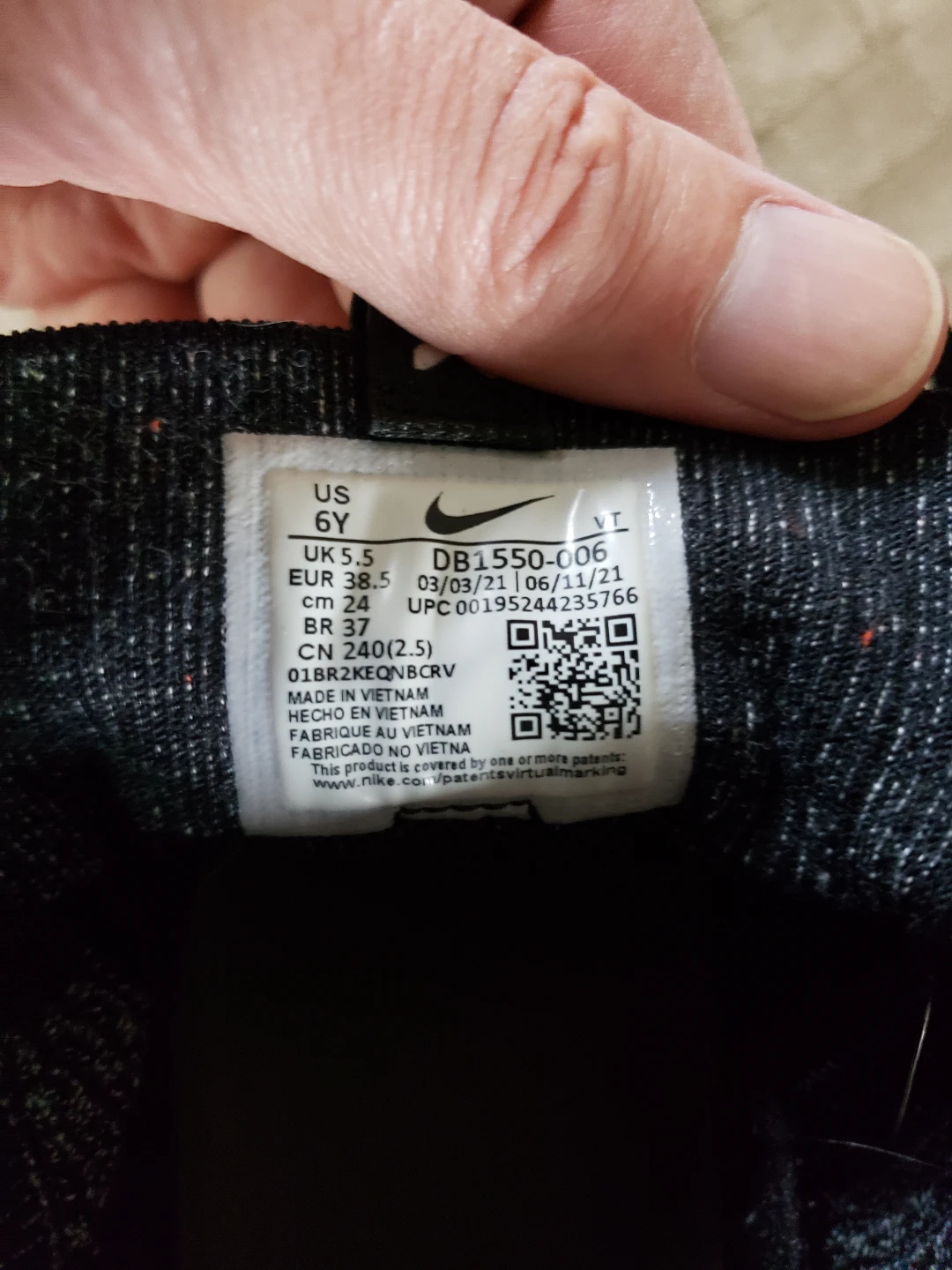 Nike Air VaporMax 2021 FK Kids Shoes US 6Y - photo 3