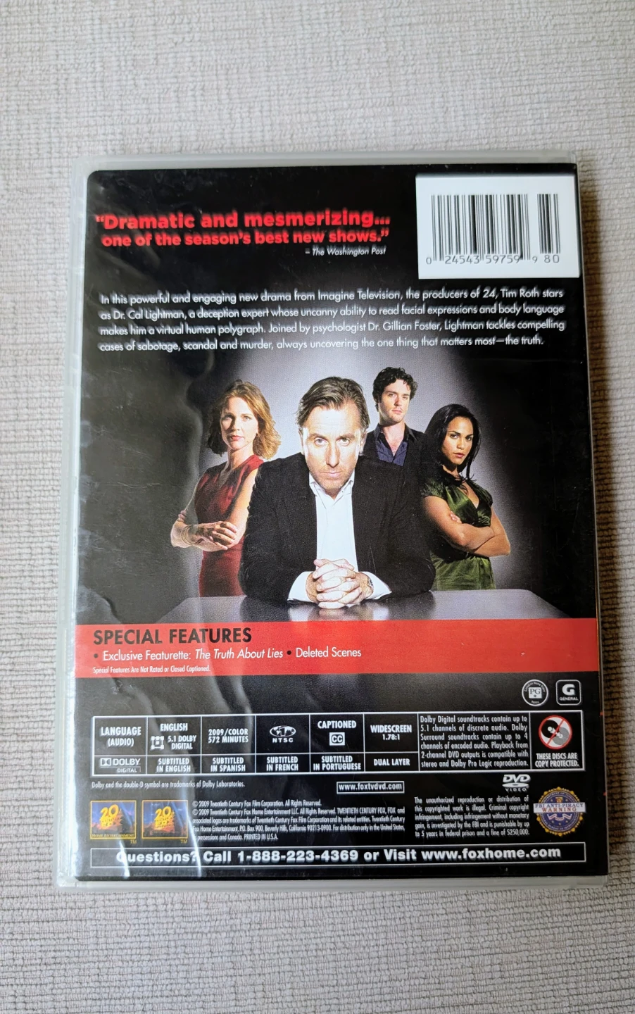 Lie to Me: Season One DVD Set - photo 2