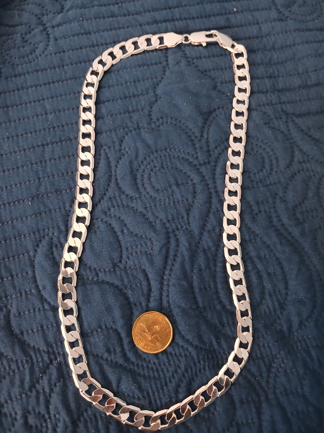 Sterling Silver Curb Chain Necklace