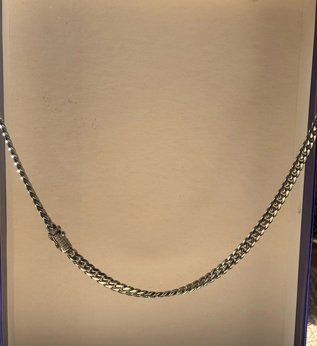Unisex stainless Steel Curb Chain Necklace - photo 2