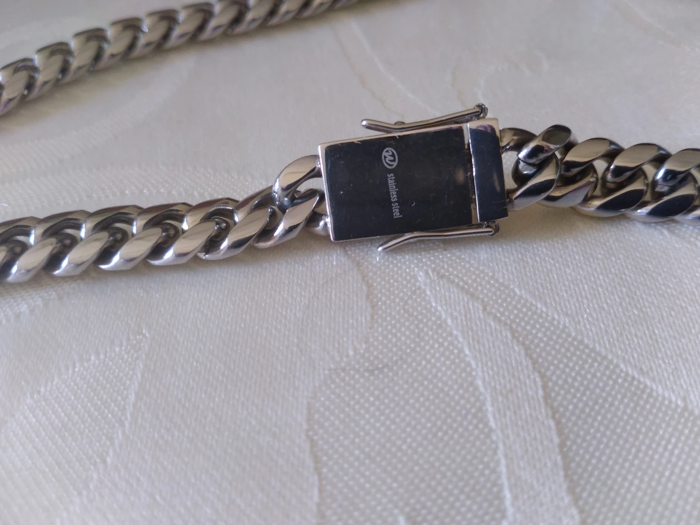 Unisex stainless Steel Curb Chain Necklace - photo 3