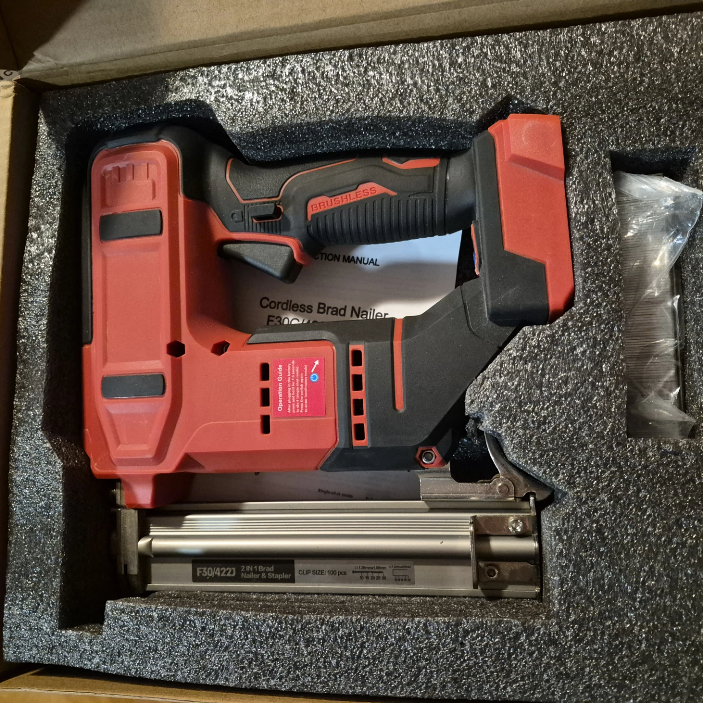 F Finec 18 Gauge Cordless Brad Nailer