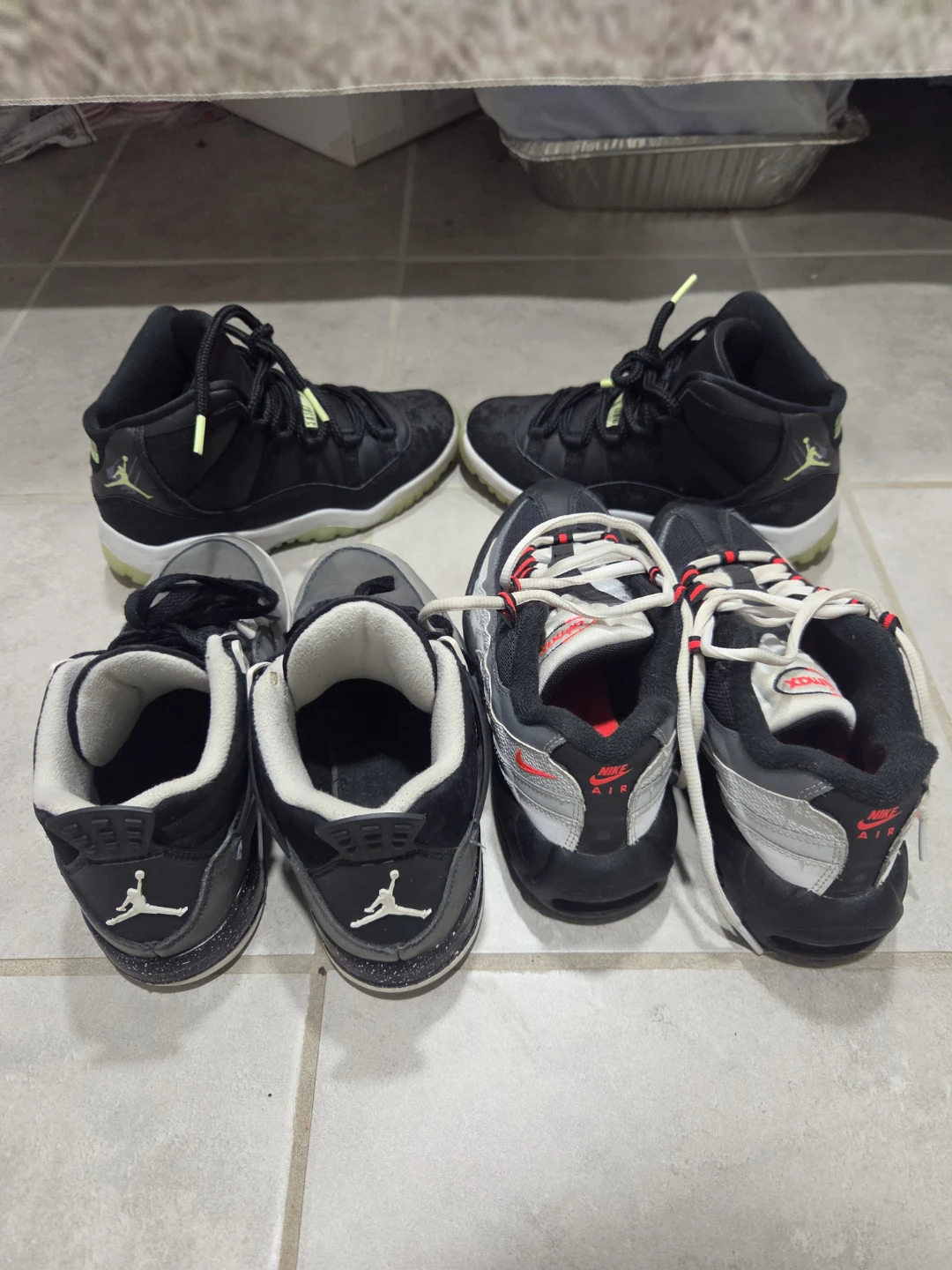 Bundle of Nike Air Jordan and Nike Air Max Shoes