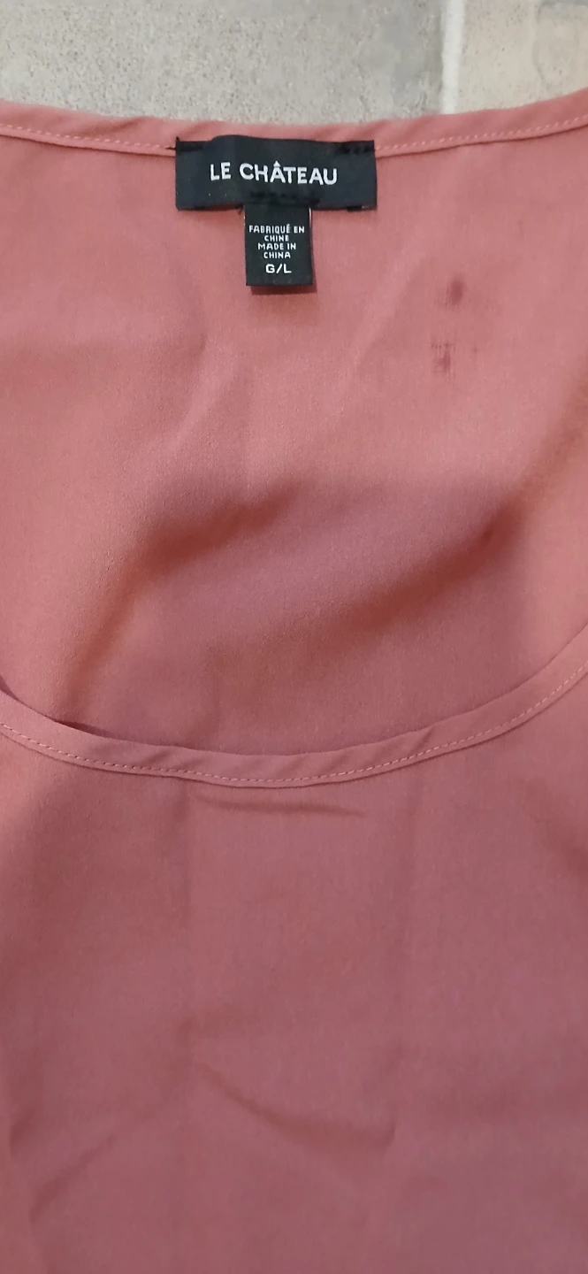 Le Château Pink Sleeveless Top Size G/L - photo 3