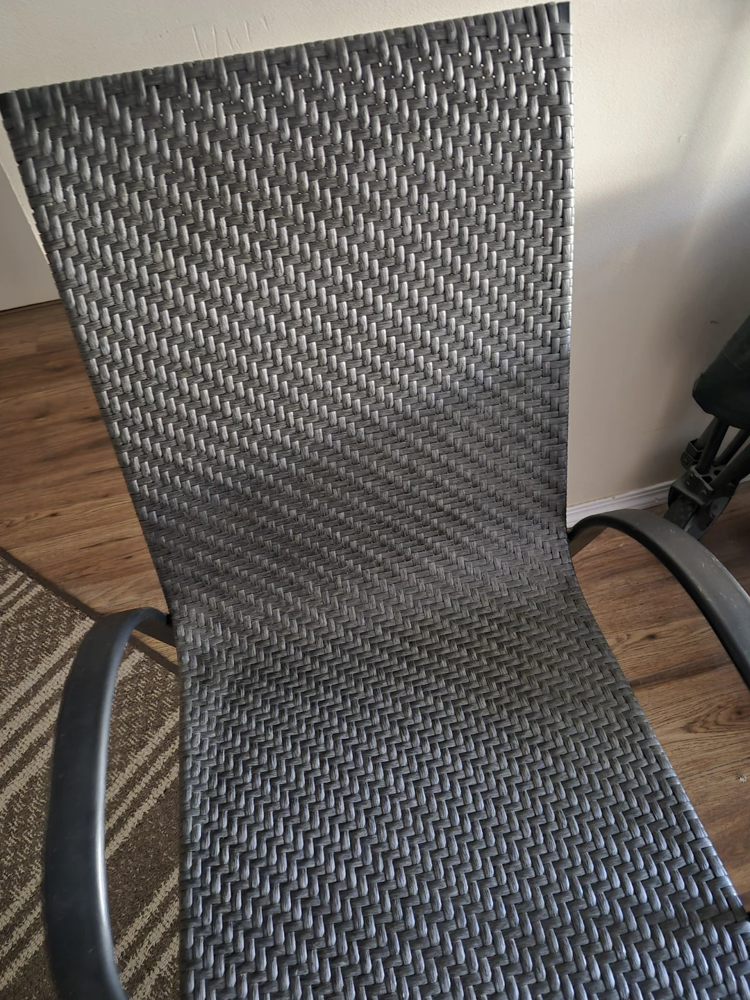 Grey Woven Outdoor Chair