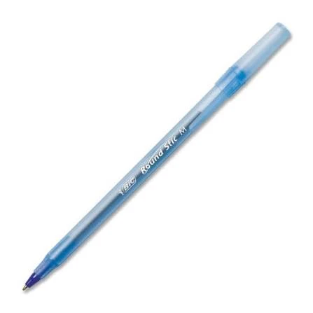 Bic Round Stic Medium Ballpoint Pen, Blue