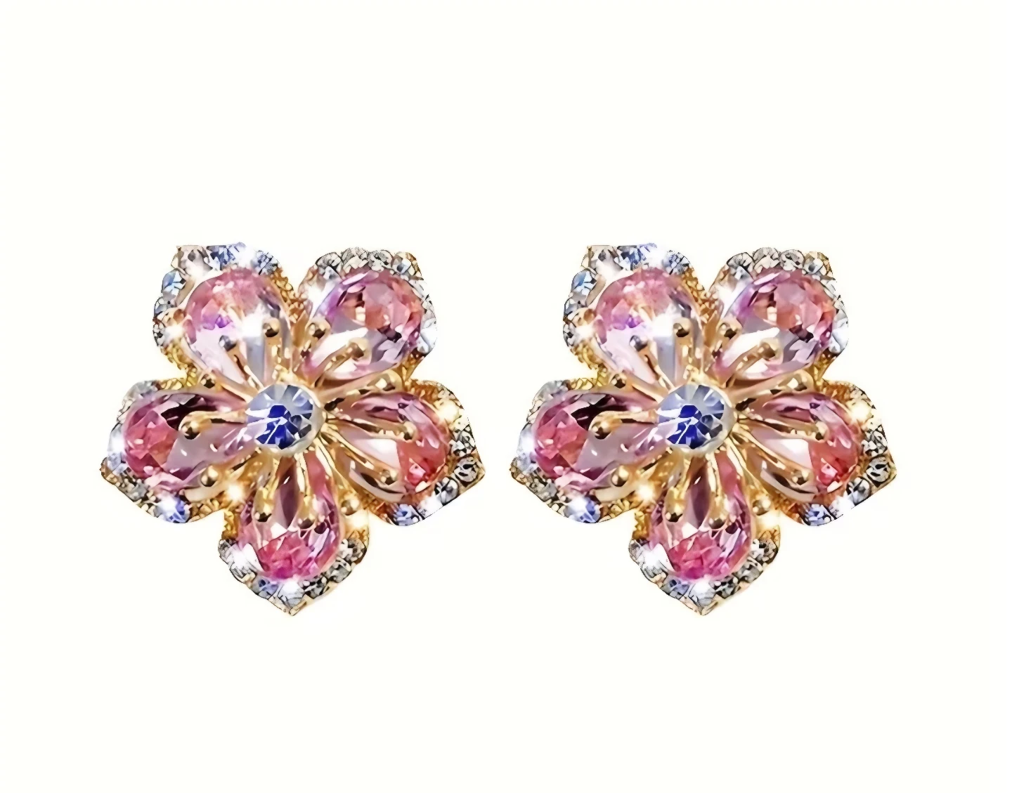 Versatile Color Flower Post Earrings - photo 4