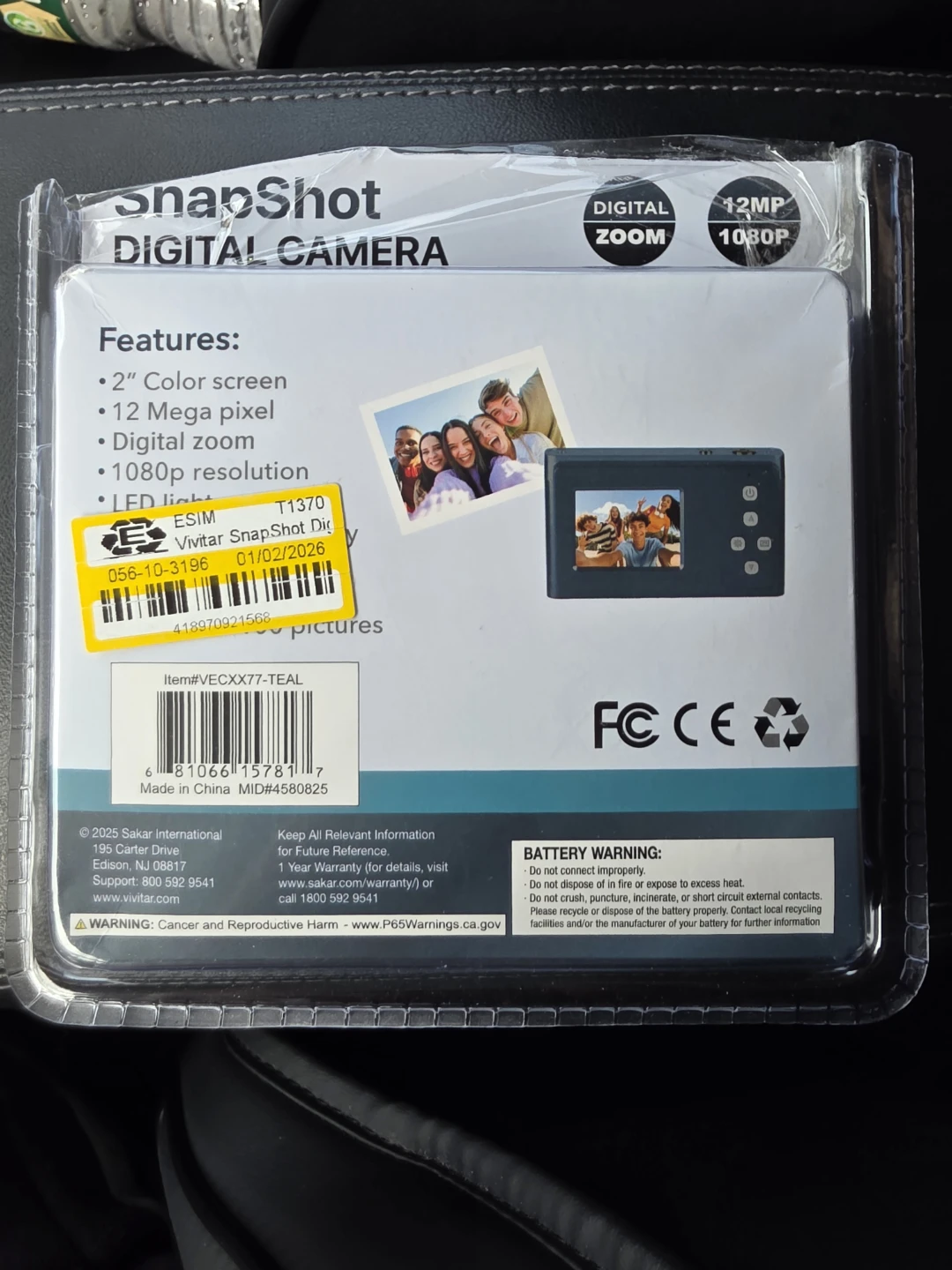 Vivitar Vexx 77 Snapshot Digital Camera - photo 2