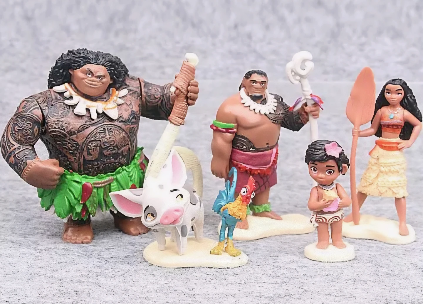 Moana Figure  birthday cake top Sets