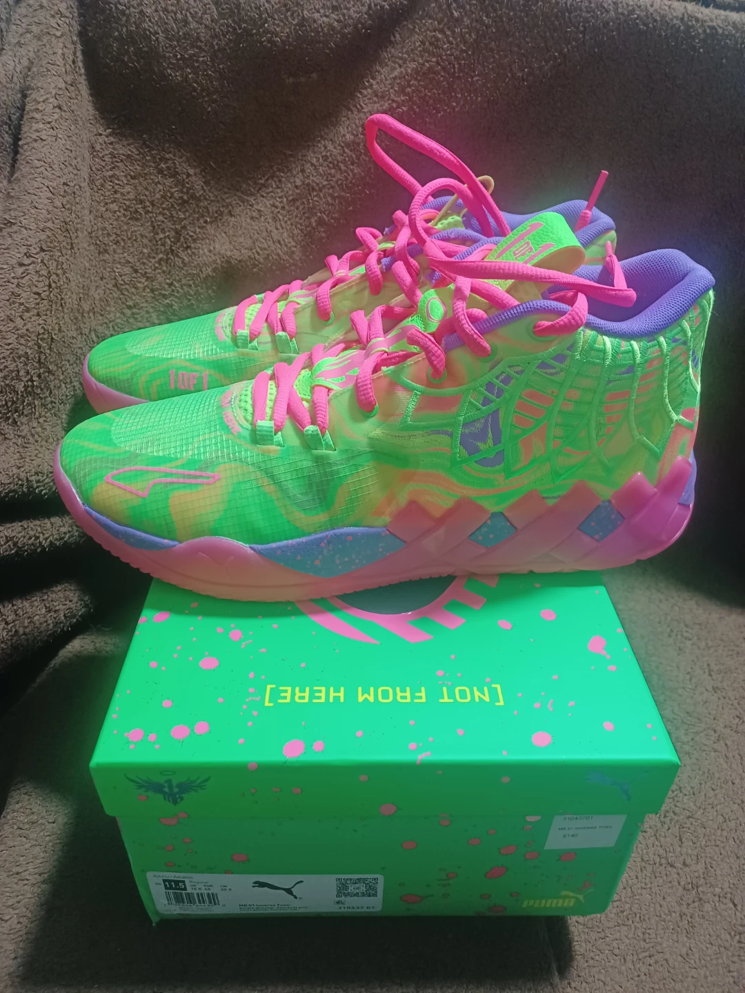 Puma mb.01 inverse toxic size 11.5