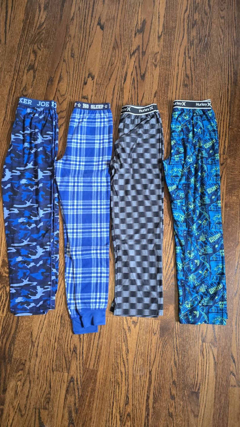Bundle of 4 Boys Pajama Pants - Size 14Y