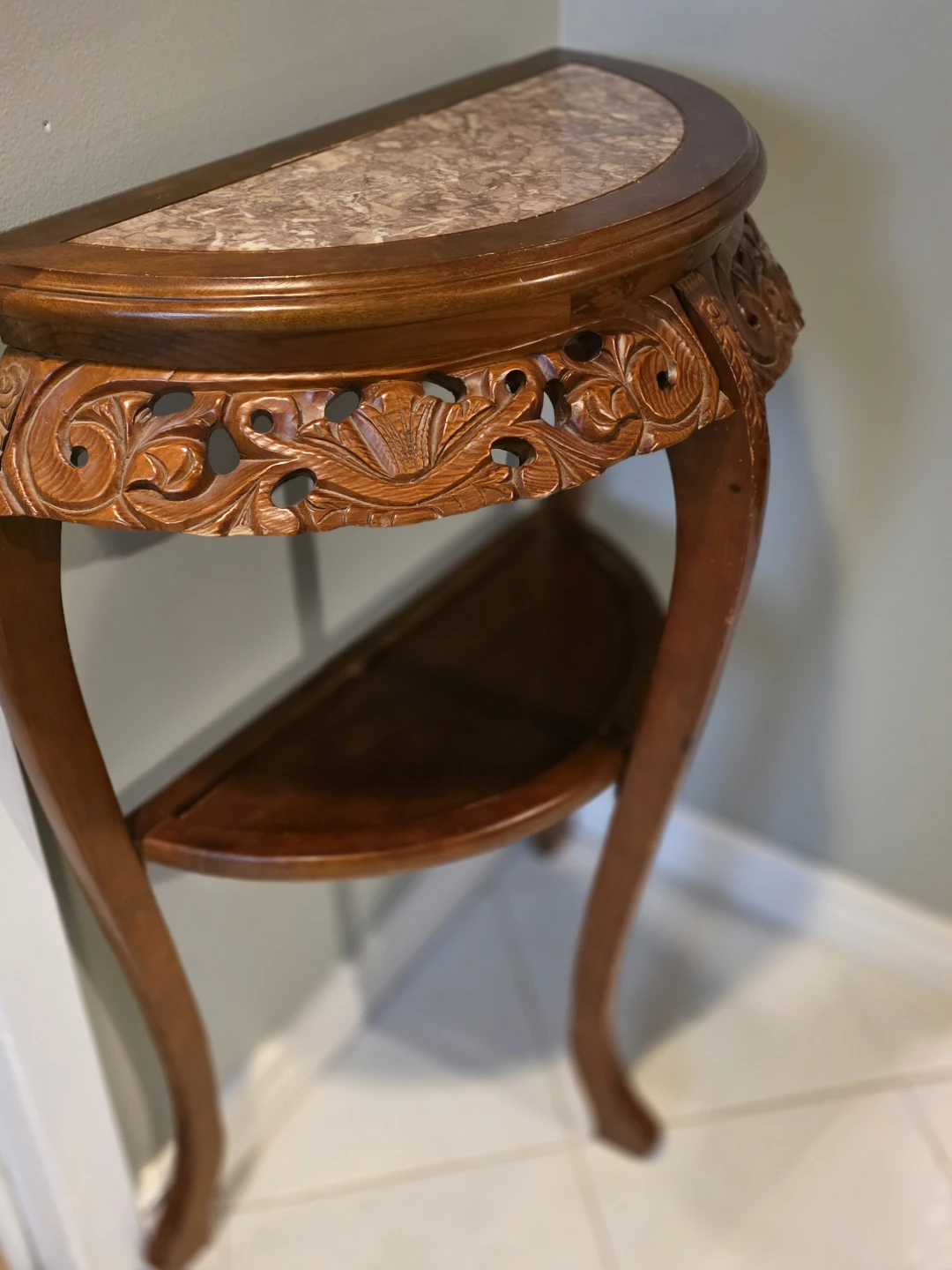 Marble Top Console Table - photo 2