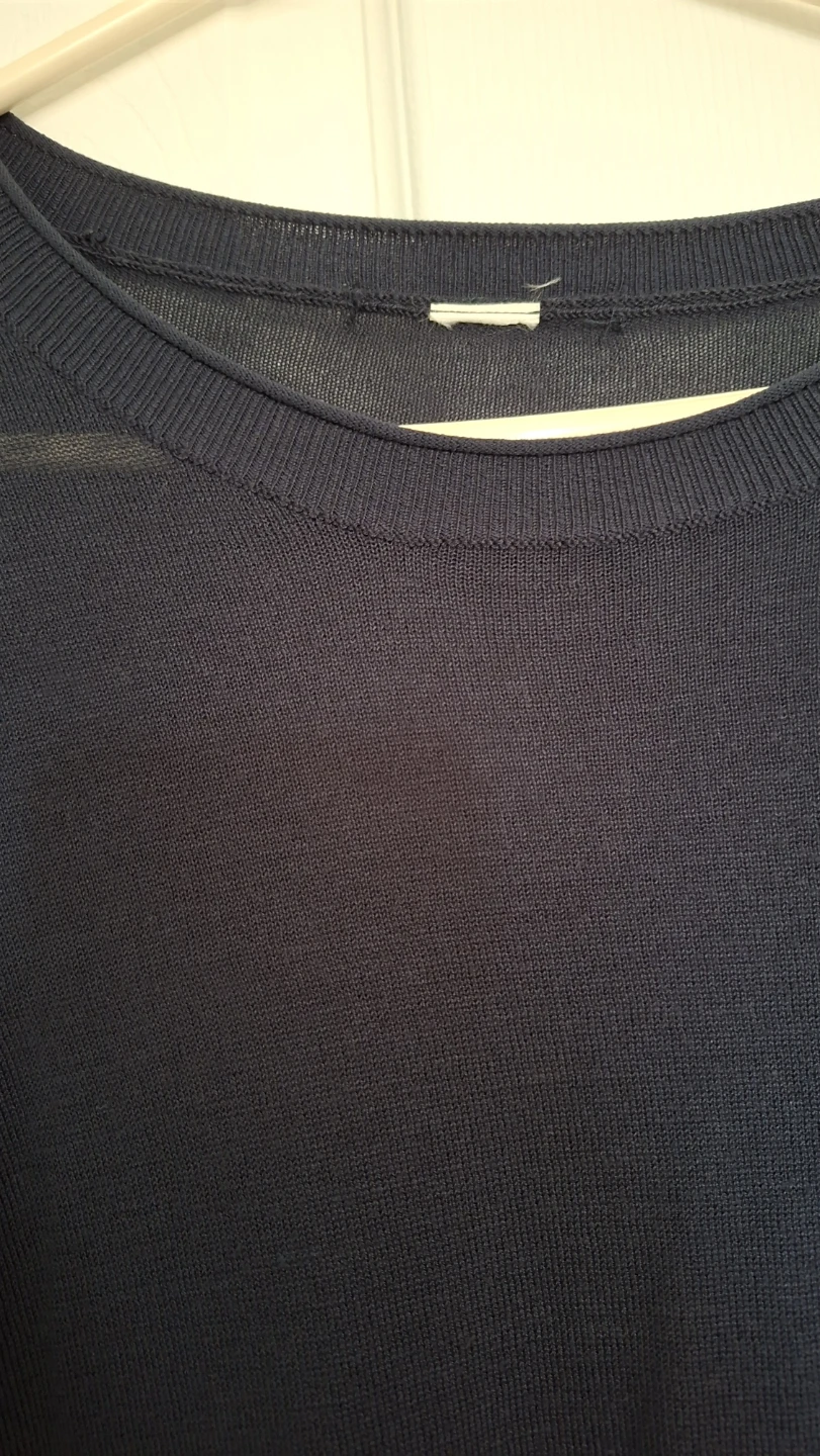 Navy Blue Long Sleeve Knit Top - photo 3