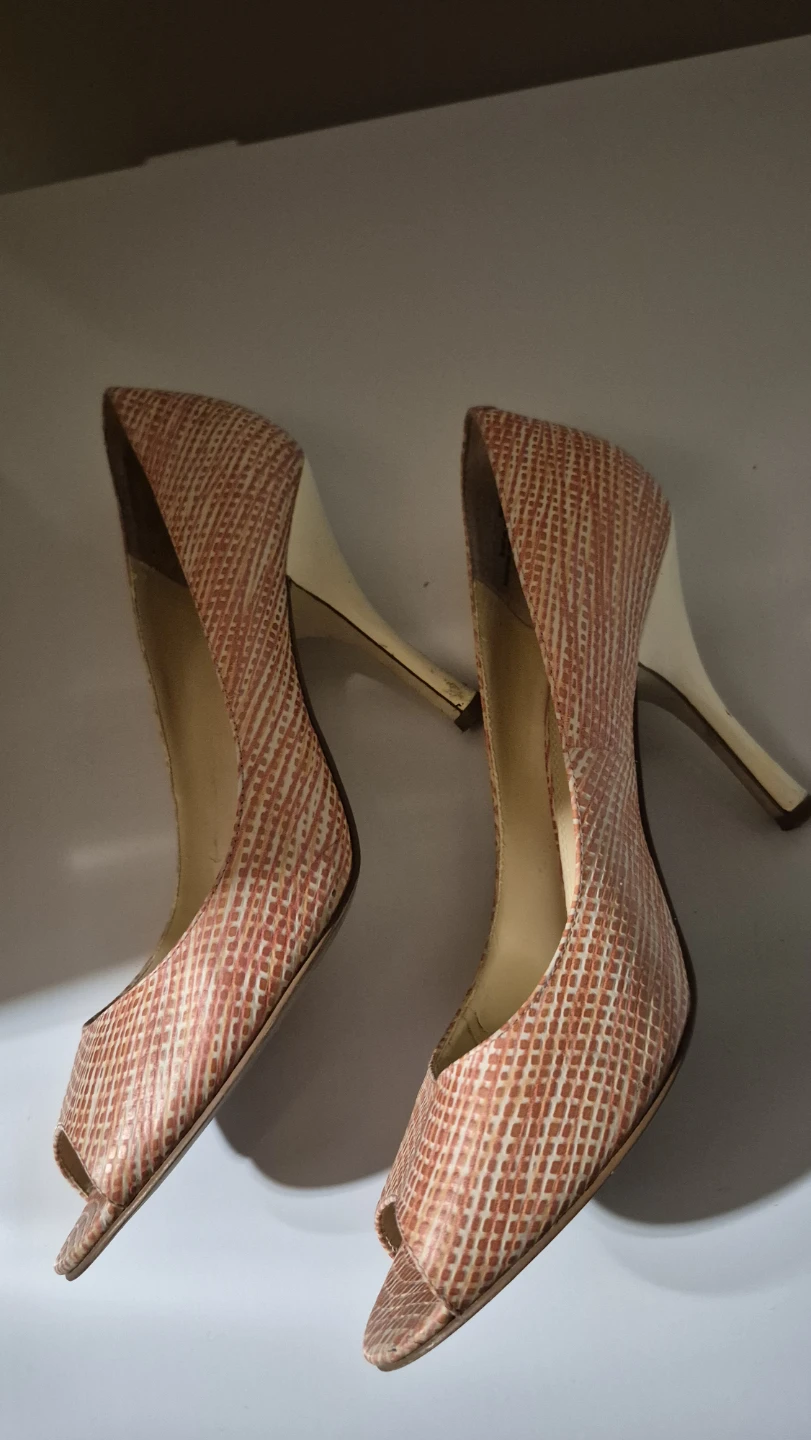 Enzo Angiolini Peep Toe Heels Size 8M - photo 3