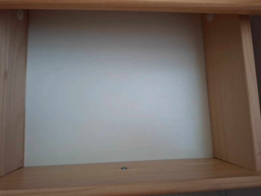 Wooden Nightstand with Drawer and Shelf - photo 3