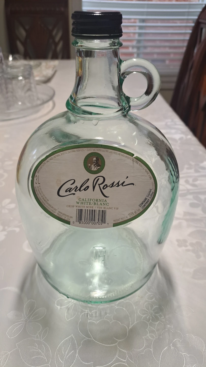 Carlo Rossi 3L Glass Jug with Handle