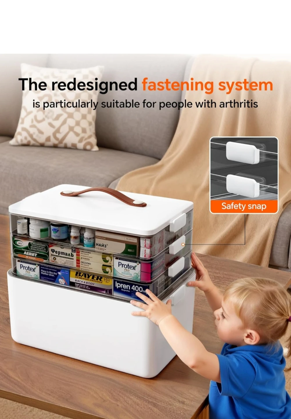 4-Tier Medicine Cabinet Organizer