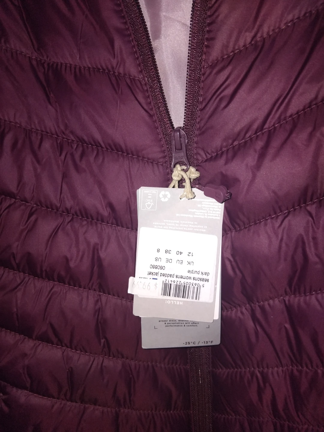 Mountain Warehouse Padded Jacket - Dark Purple - Medium - photo 3