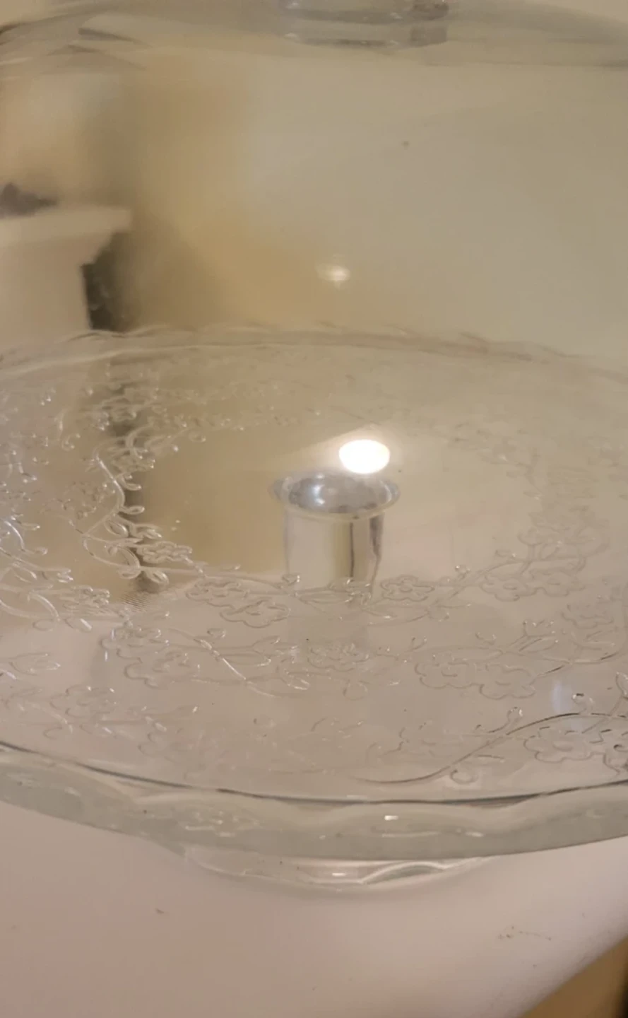 Glass Cake Dome and Stand - photo 3