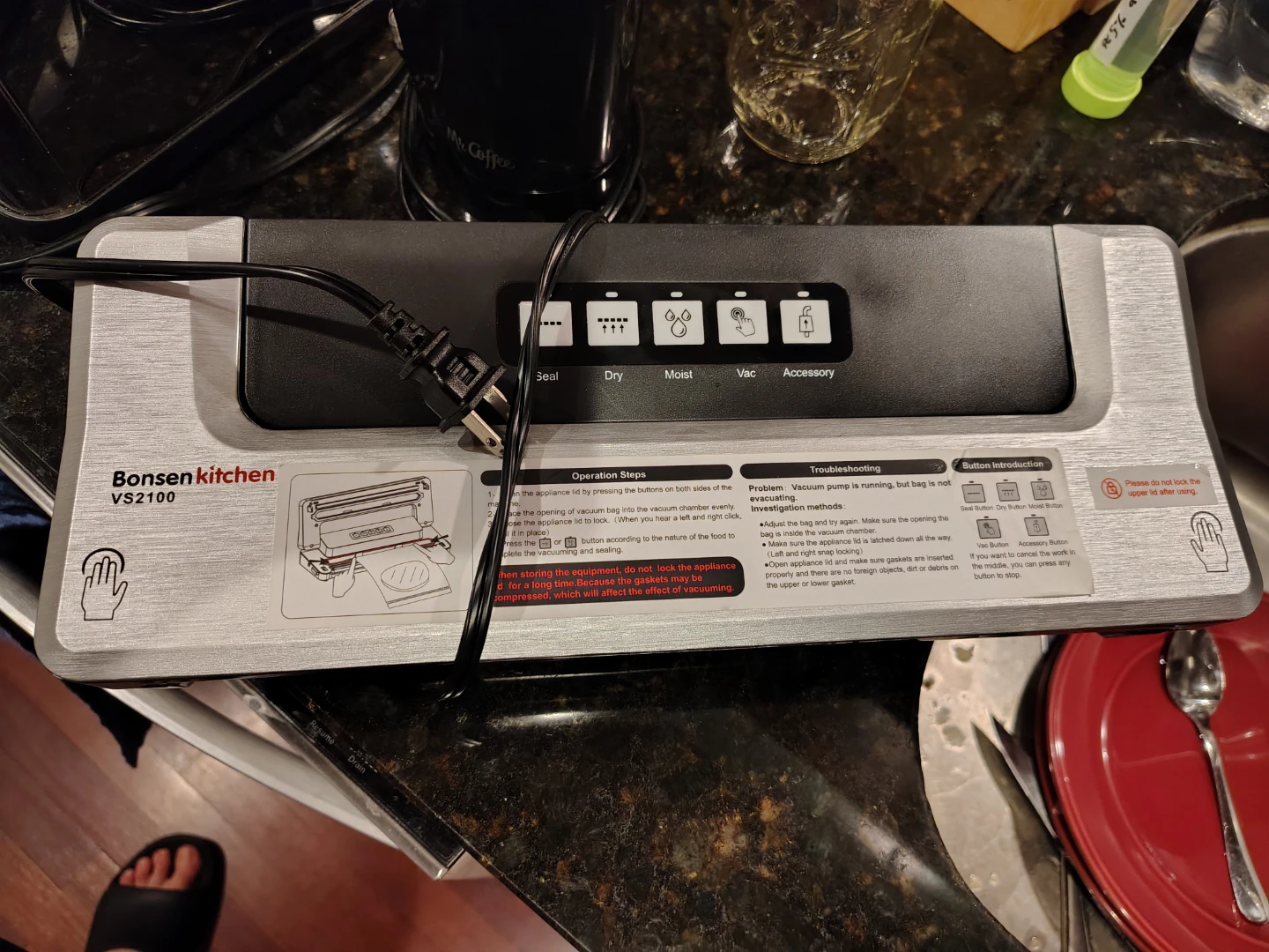 Bonsenkitchen Vacuum Sealing Machine
