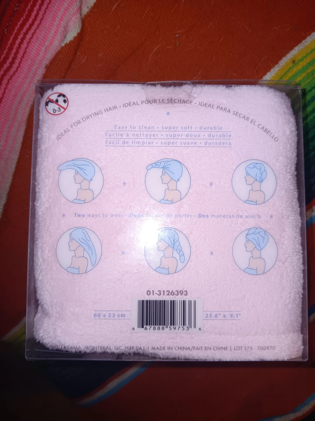 Pink Fleece Hair Towel - photo 3