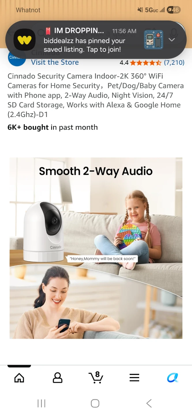 Cinnado Indoor Security Camera 2K WiFi - photo 5