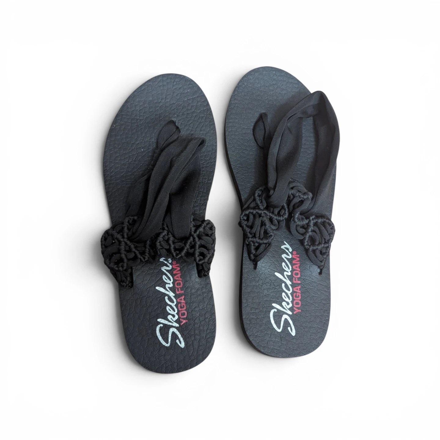 LIKE NEW womens yoga foam sandals Approx 8-9 Black worn once